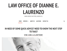 Tablet Screenshot of laurenzolaw.com